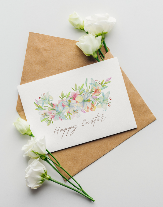 Watercolor Easter Lilies Note Cards